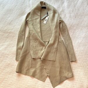 Tahari Tan Shimmer Cardigan Size XS
